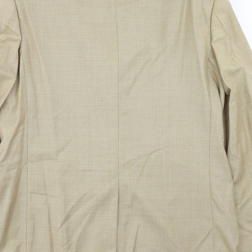 Mens UK Size 38 Preworn Regular Beige Suit Jacket