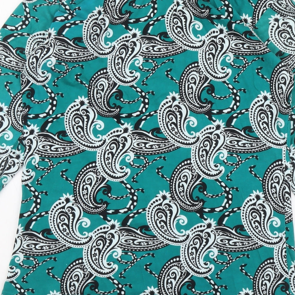 Womens UK Size 10 Store Twenty One Green Basic Blouse