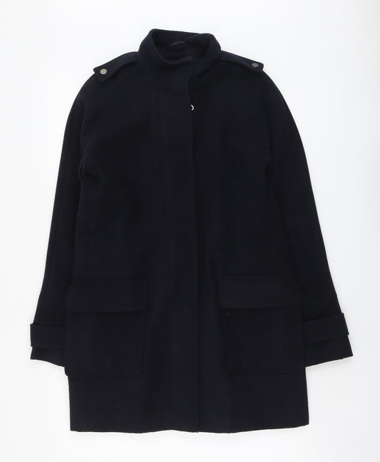 Womens UK Size 10 Dorothy Perkins Blue Overcoat