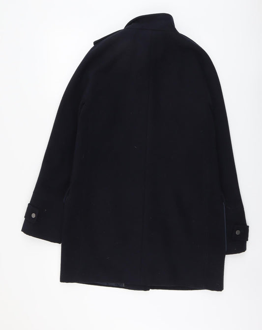 Womens UK Size 10 Dorothy Perkins Blue Overcoat