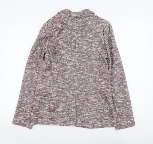 NEXT Womens Purple Polyester Jacket Blazer Size 10