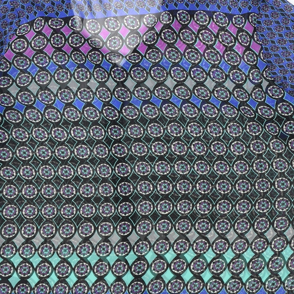 Womens UK Size 14 BHS Multicoloured Basic Blouse