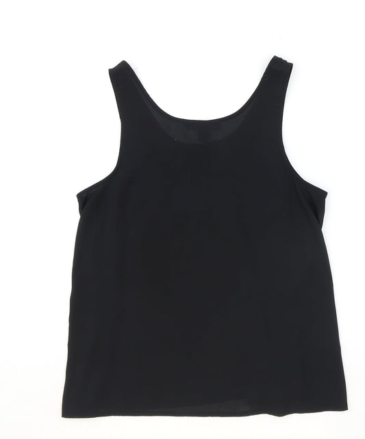 Womens UK Size 10 Atmosphere Black Basic Tank