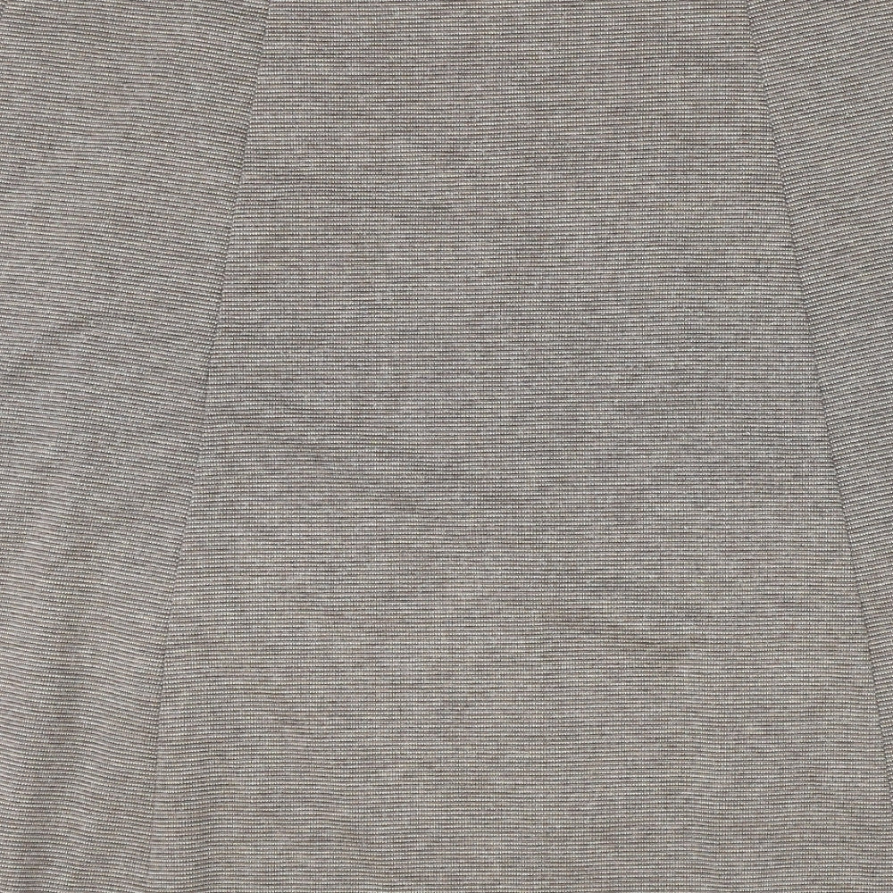 Marks and Spencer Womens Brown Polyester Swing Skirt Size 16