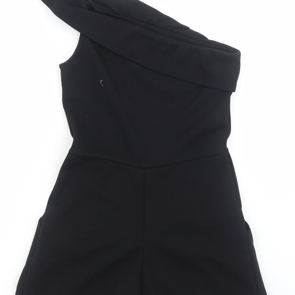 Cameo Rose Womens Black Polyester Playsuit One-Piece Size 8 Pullover