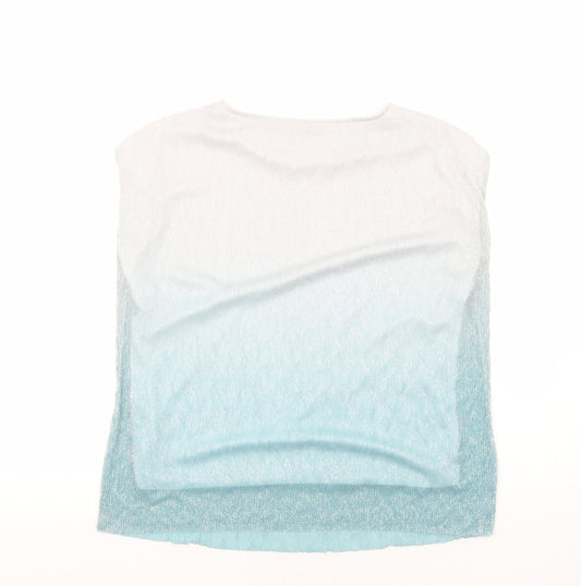 Womens UK Size M Oasis Silver Basic T-Shirt