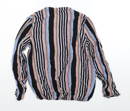 Womens UK Size 10 Selected Multicoloured Basic Blouse