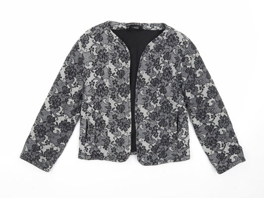 Atmosphere Womens Black Geometric Jacket Blazer Size 6