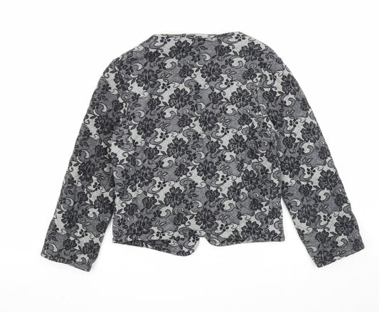 Atmosphere Womens Black Geometric Jacket Blazer Size 6