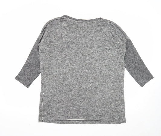 Womens UK Size 10 NEXT Grey Pullover Jumper