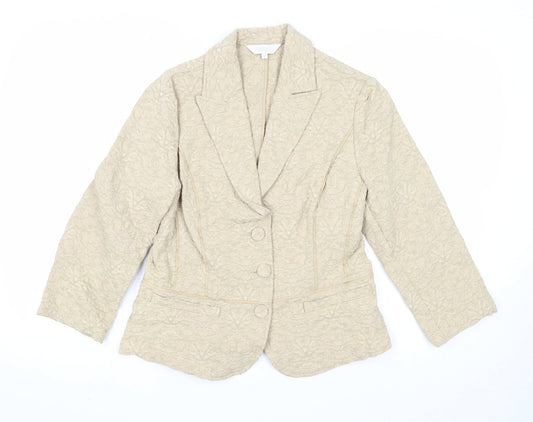 Womens UK Size S Marks and Spencer Beige Jacket