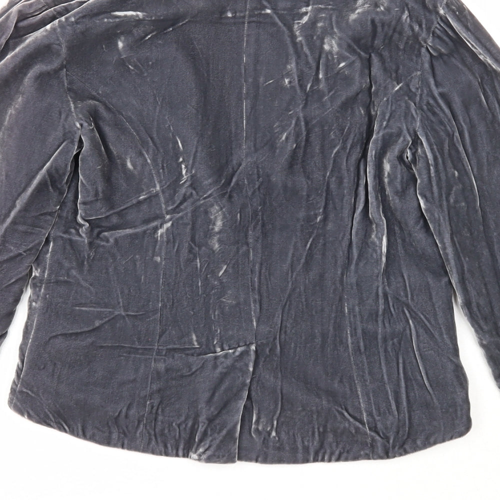 George Womens Grey Jacket Blazer Size 10 Button