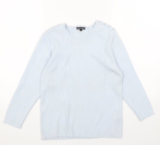 Womens UK Size M Debbie Morgan Blue Pullover Jumper