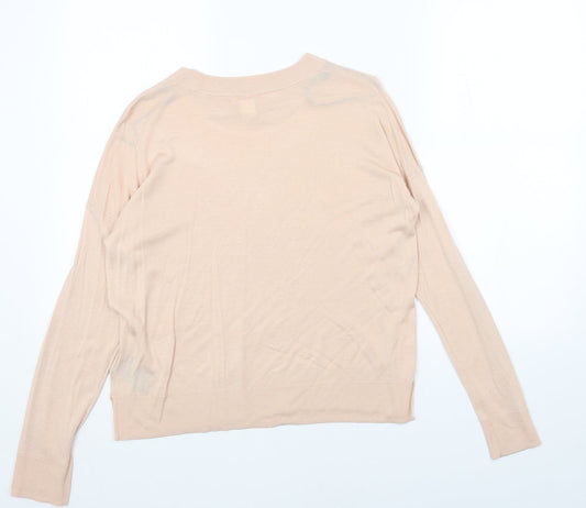 Womens UK Size S H&M Pink Pullover Jumper