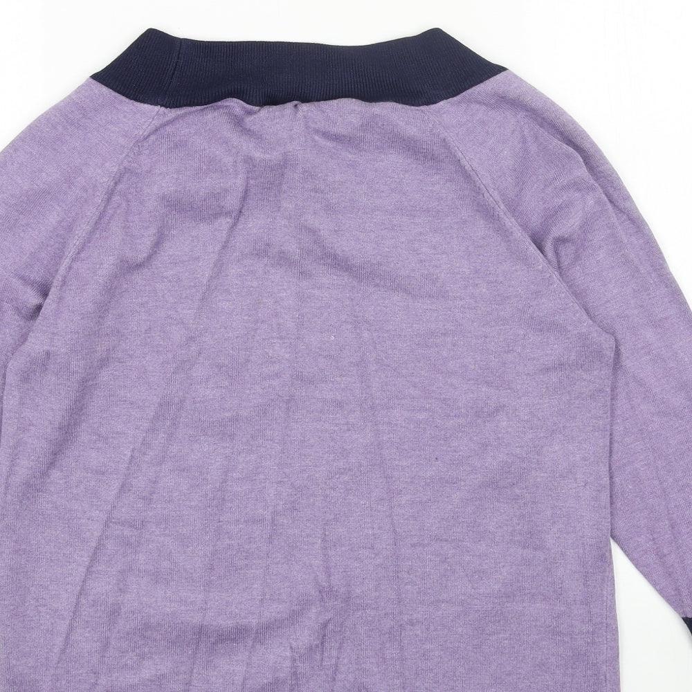 Womens UK Size 12 M&Co Purple Pullover Jumper