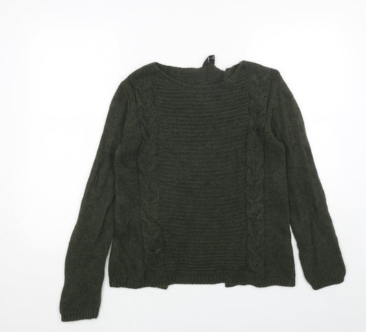 Womens UK Size 8 Izabel London Green Pullover Jumper
