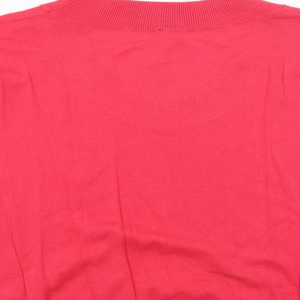 Womens UK Size 16 Fashion Union Pink Pullover Jumper
