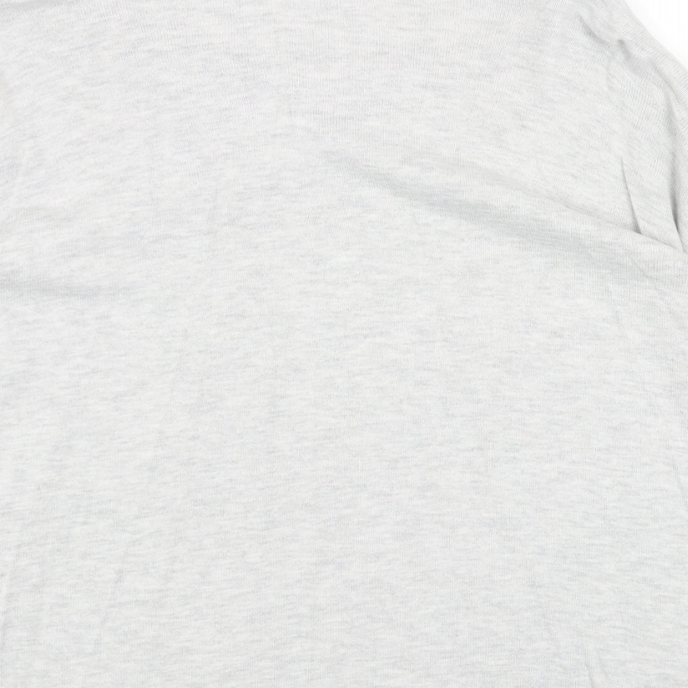 Love Knitwear Womens Grey Scoop Neck Acrylic Pullover Jumper Size 16