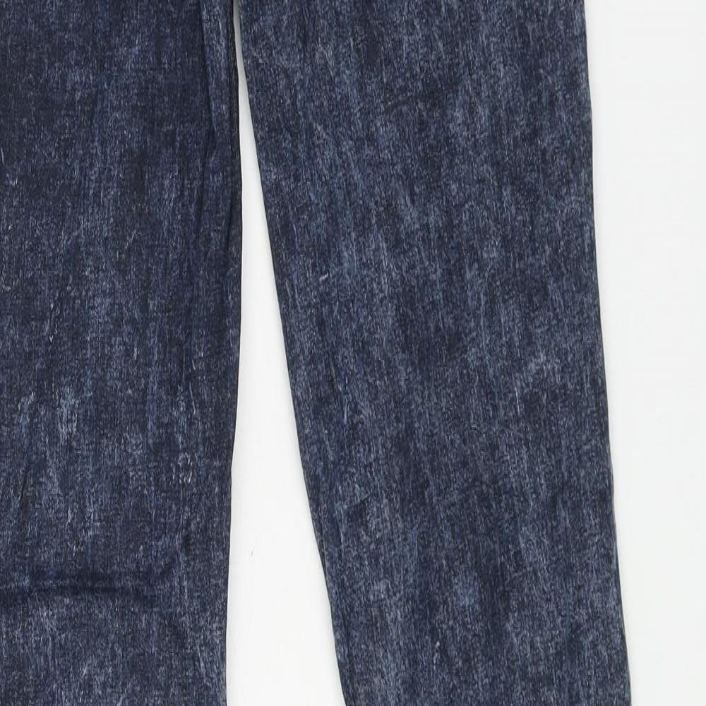 Denim & Co Womens Blue Cotton Skinny Jeans Size 10 L31 in Regular Button