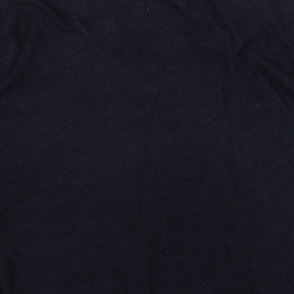 FAYE Womens Blue Scoop Neck Striped Acrylic Pullover Jumper Size 12