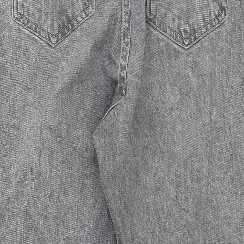 George Womens Green Cotton Straight Jeans Size 30 in Regular Zip