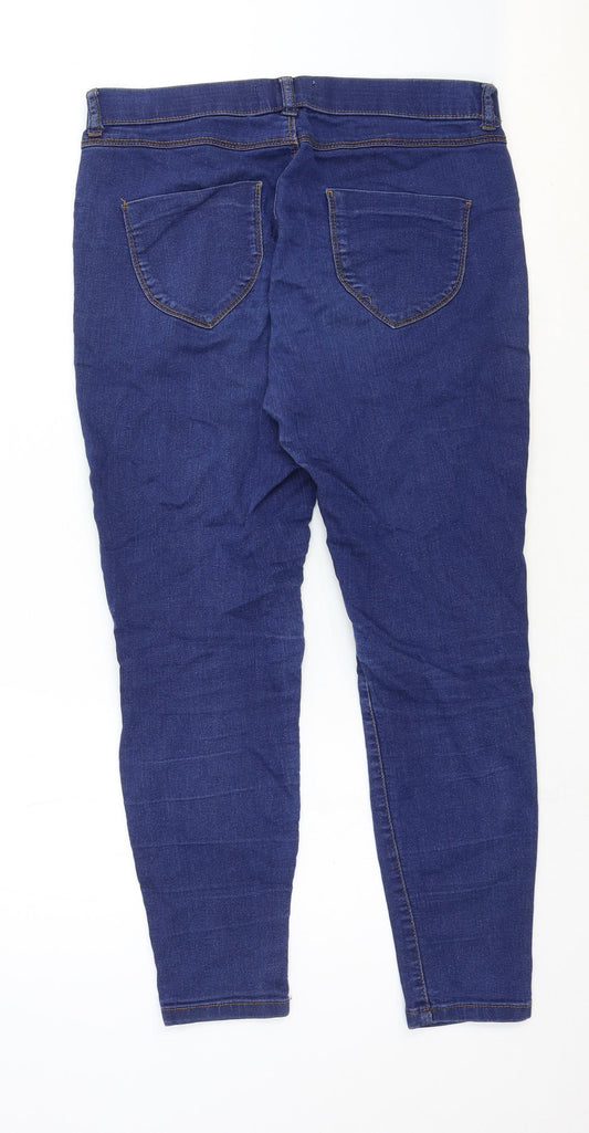 Dorothy Perkins Womens Blue Cotton Skinny Jeans Size 12 Regular