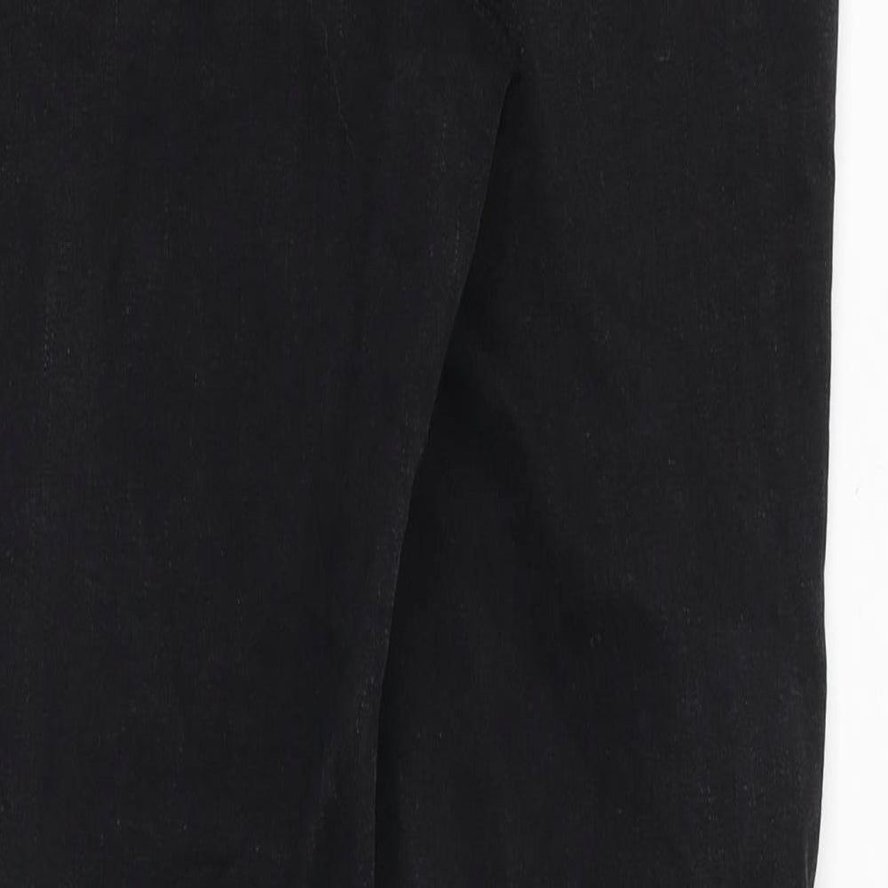 Denim & Co. Womens Black Cotton Skinny Jeans Size 10 Slim Zip