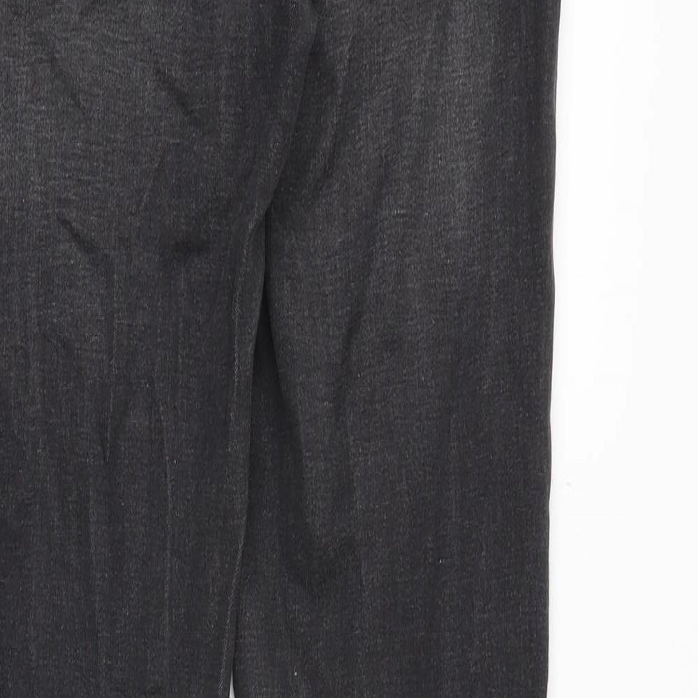 Mango Womens Black Cotton Skinny Jeans Size 8 Slim Zip