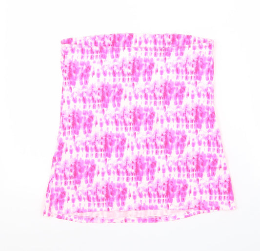 Womens UK Size 14 Papaya Pink Basic Tank