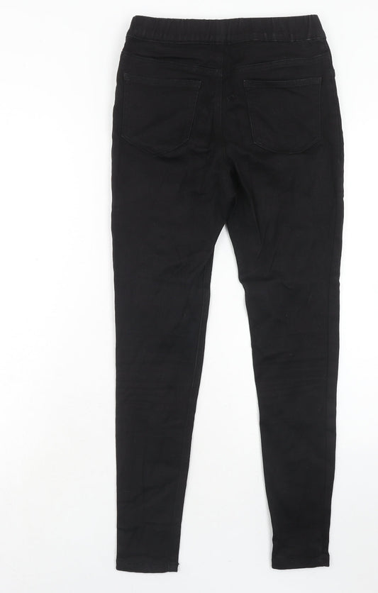 TU Womens Black Cotton Skinny Jeans Size 8 Regular