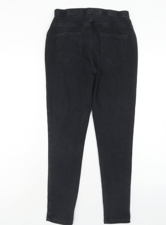 George Womens Black Cotton Skinny Jeans Size 8 Regular