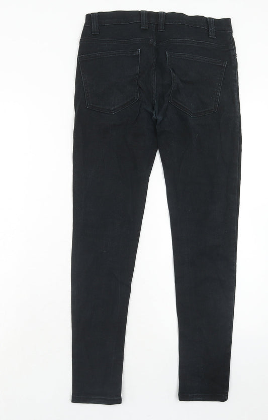 Denim & Co. Mens Black Cotton Skinny Jeans Size 30 in L30 in Regular Zip