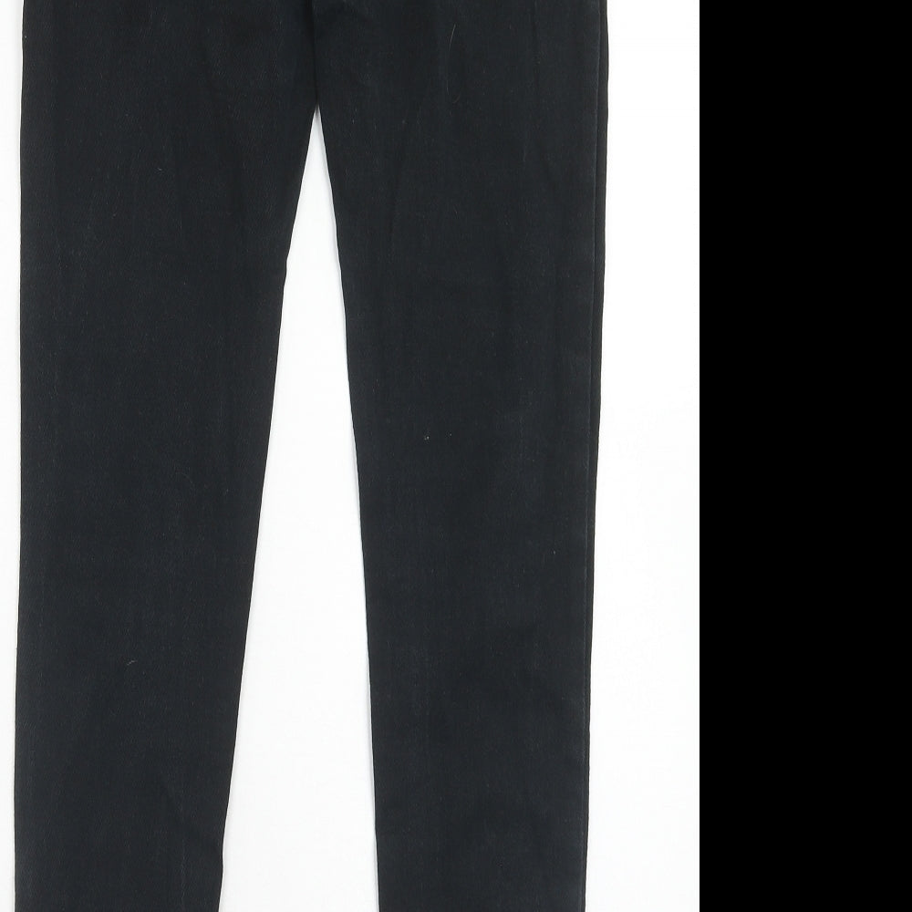 Denim & Co. Mens Black Cotton Skinny Jeans Size 30 in L30 in Regular Zip