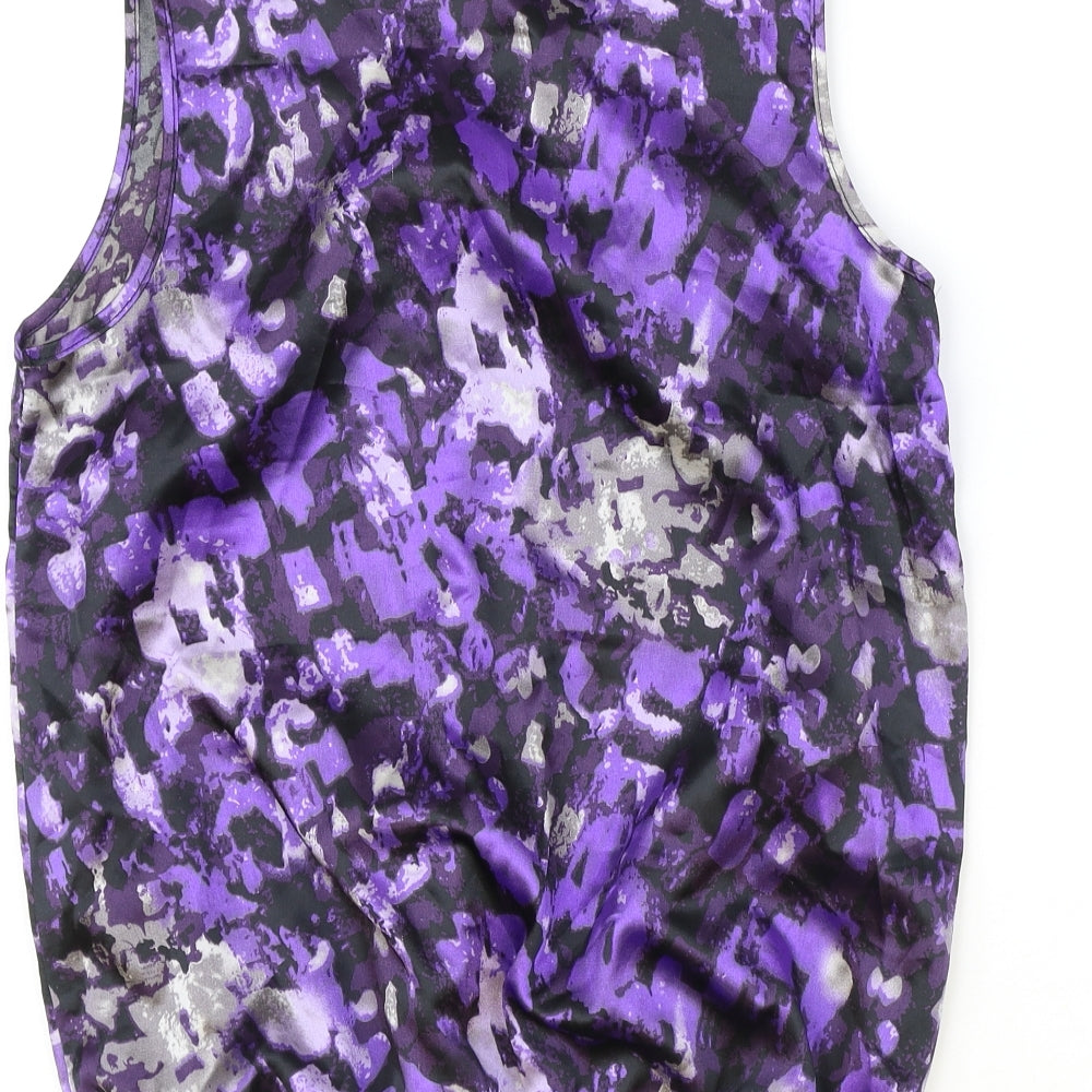 Womens UK Size 12 Klass Purple Basic Tank