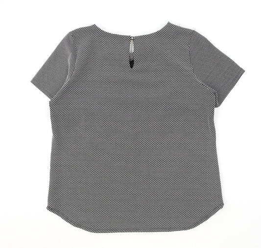 Womens UK Size 16 K&D Black Basic T-Shirt