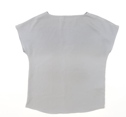 Womens UK Size 8 Preworn Green Basic T-Shirt