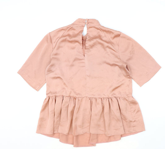 Womens UK Size 10 ASOS Pink Basic Blouse