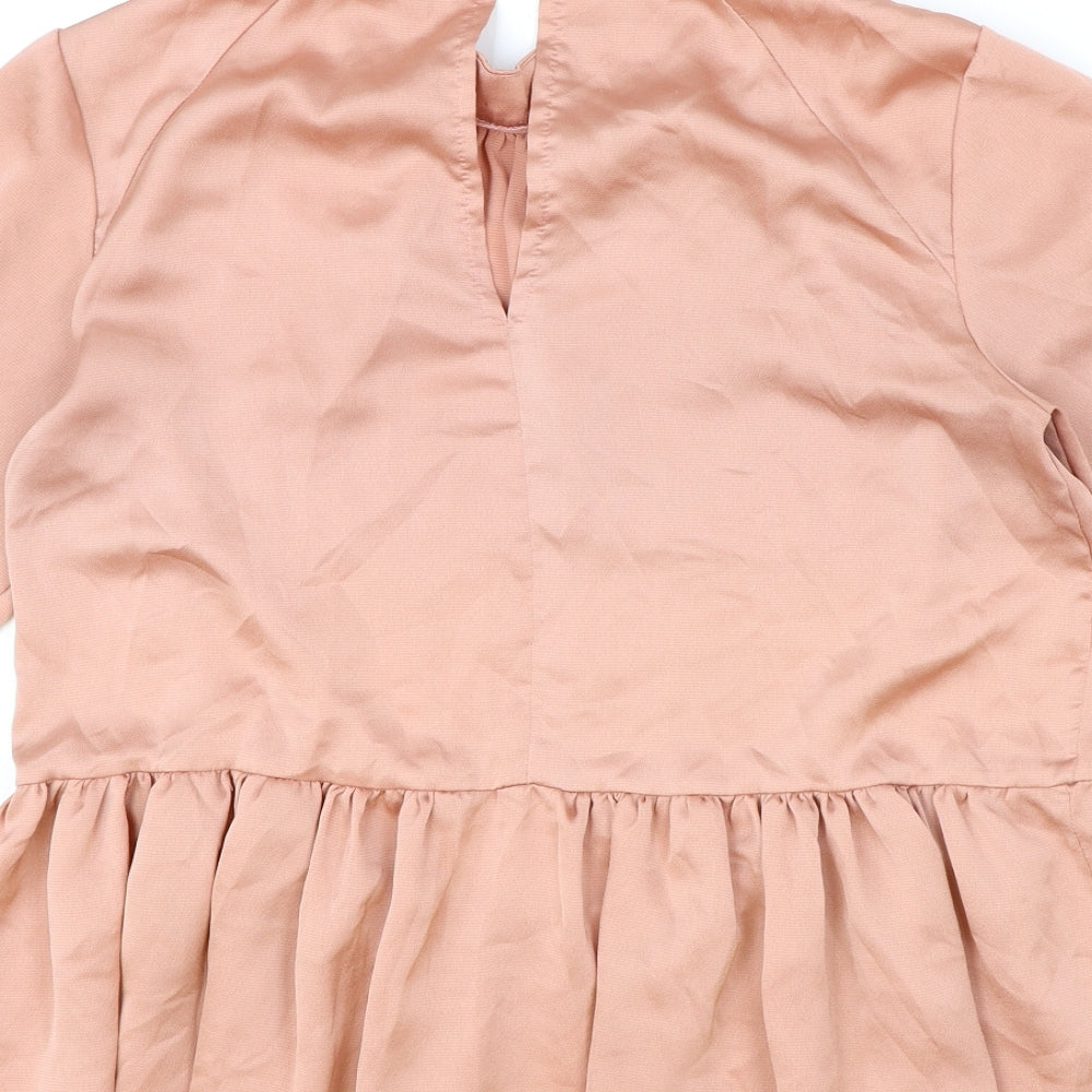 Womens UK Size 10 ASOS Pink Basic Blouse
