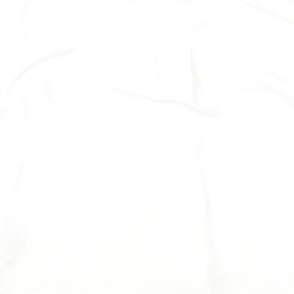Womens UK Size 14 New Look Ivory Basic Button-Up