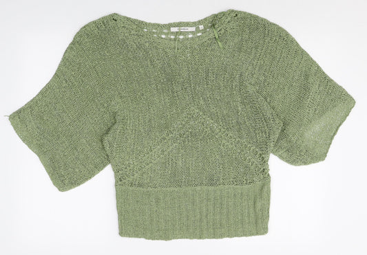 Womens UK Size L Paraphrase Green Pullover Jumper