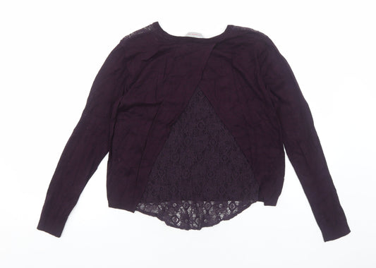 Womens UK Size 8 Dorothy Perkins Purple Pullover Jumper