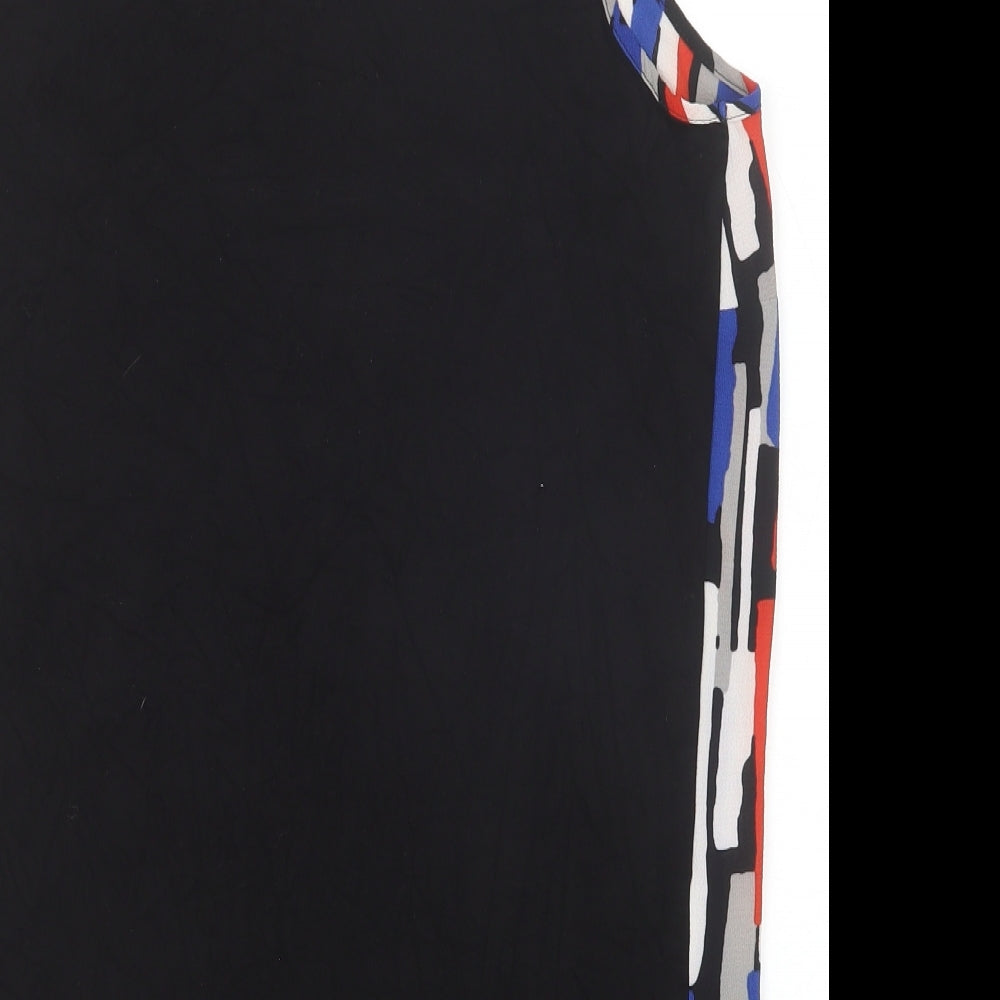 Matalan Womens Multicoloured Geometric Polyester Tunic Tank Size 14 V-Neck