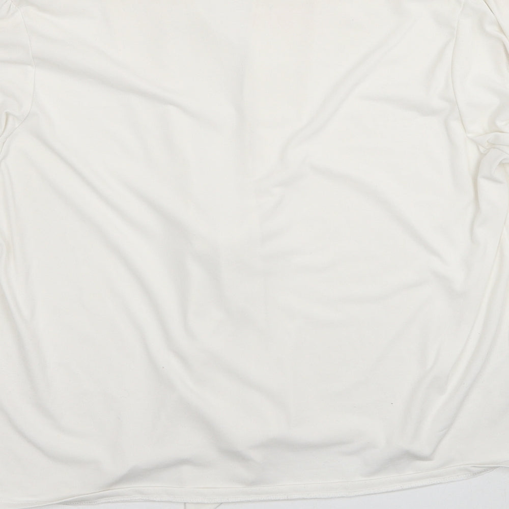 Womens UK Size M Mango White Basic Blouse