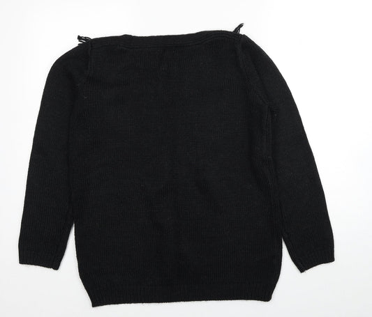Womens UK Size M Joseph A Black Pullover Jumper