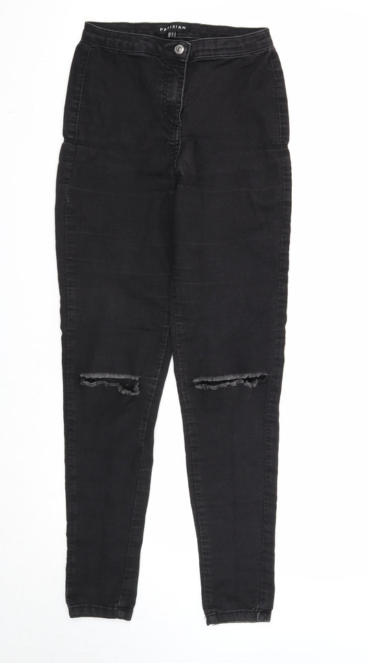 Womens UK Size 10 Parisian Regular Fit Skinny Black Jeans