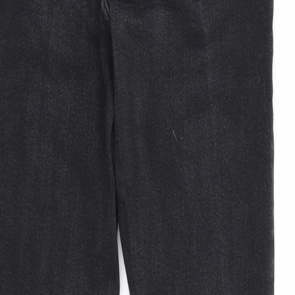 New Look Womens Black Cotton Skinny Jeans Size 10 Extra-Slim Zip