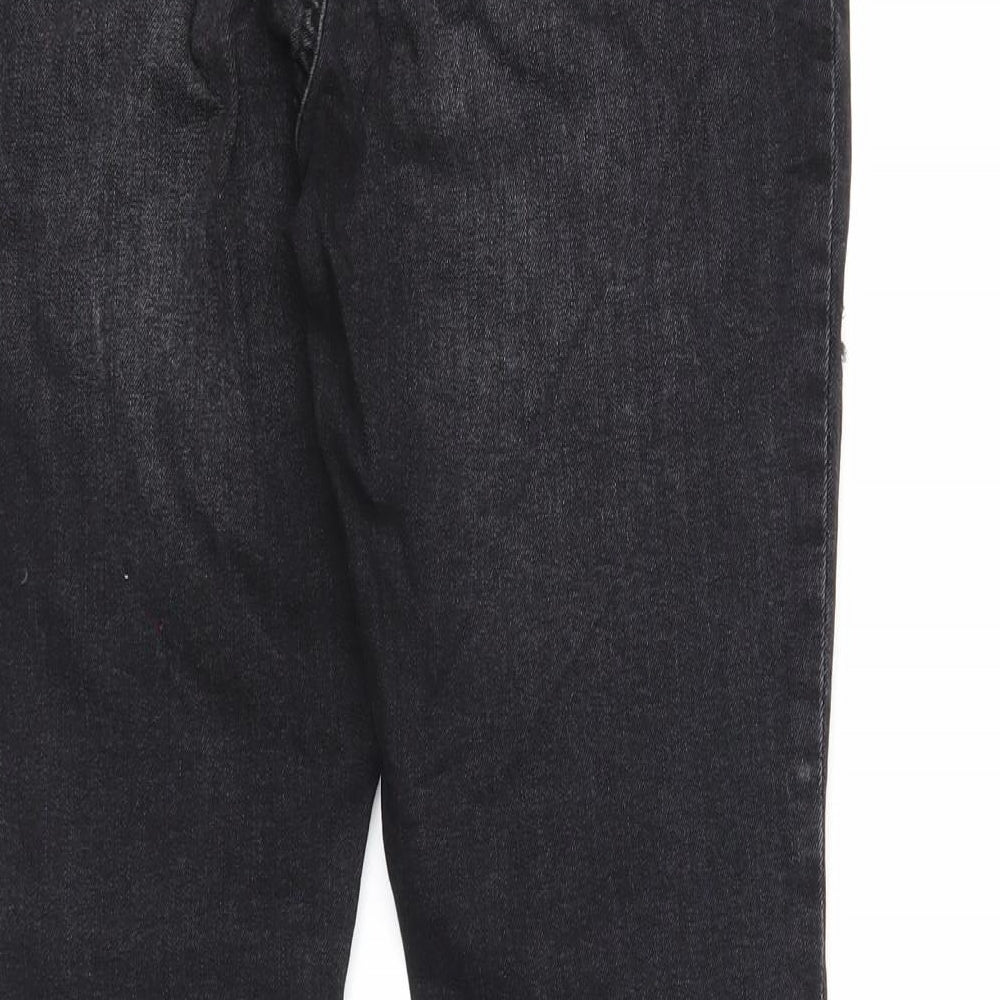 Denim & Co. Womens Black Cotton Skinny Jeans Size 10 Regular Zip