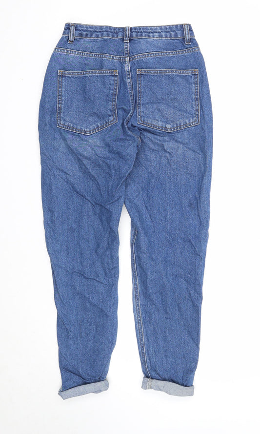 Uncivilised Mens Blue Cotton Skinny Jeans Size 26 in Regular Zip - Turn Up