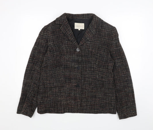 Lakeland Womens Grey Jacket Blazer Size 16 Button