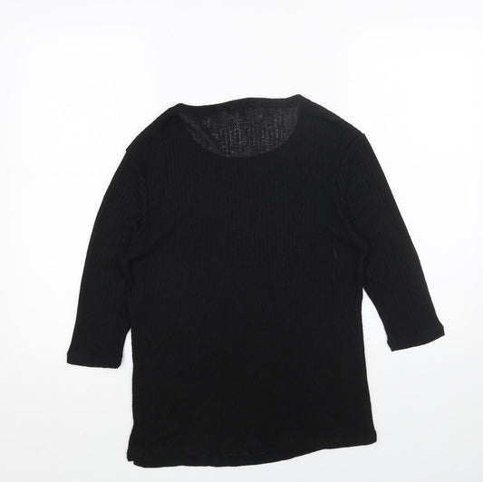 Womens UK Size 10 New Look Black Pullover Jumper